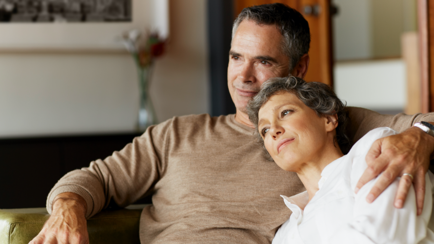 hair health image of a couple cuddling