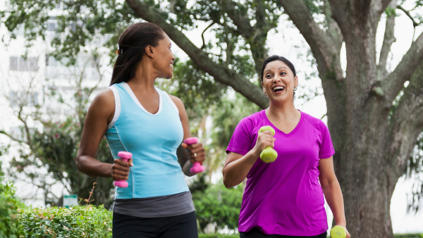 liraglutide webinar image of women walking with weights