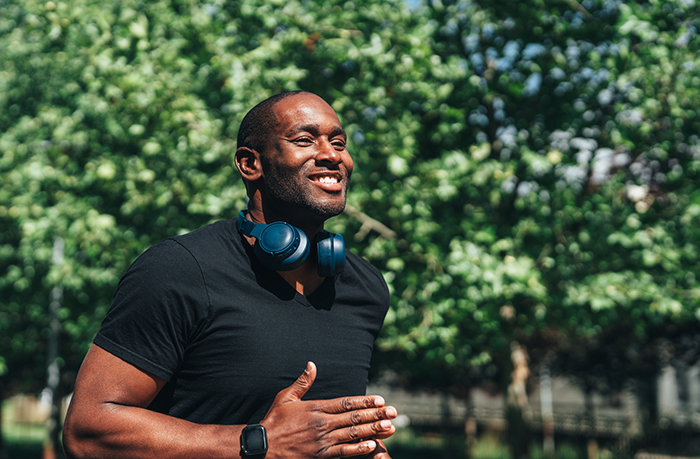clomiphene citrate medication image of a man jogging