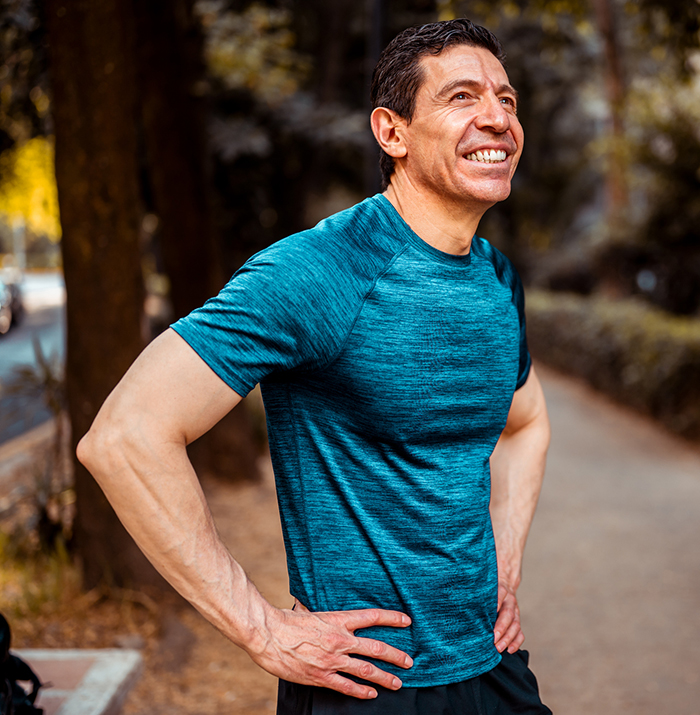 men's sexual health erectile dysfunction man running on trail