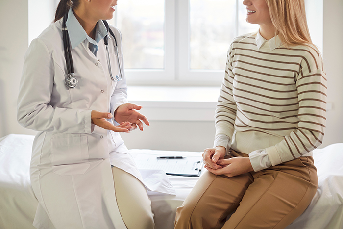 pregnenolone medication image of a doctor talking to patient